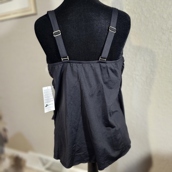 Land's End Black Tankini Top – Size Medium (10-12), DDD Cup – NWT - Picture 3 of 9
